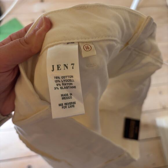 Jen7 by Seven for all Mankind NWT Women's White Trouser Pants Size 16 - Picture 8 of 10